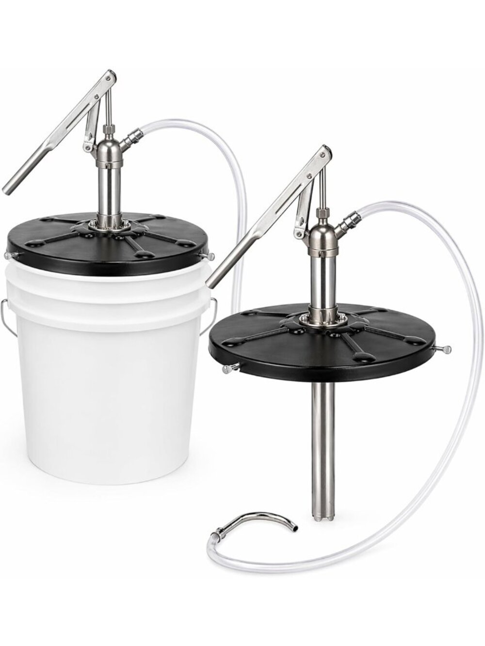 5 Gallon Lever Action Pump with 4.1ft Hose for Gear Oil & Fluids - Easy Use